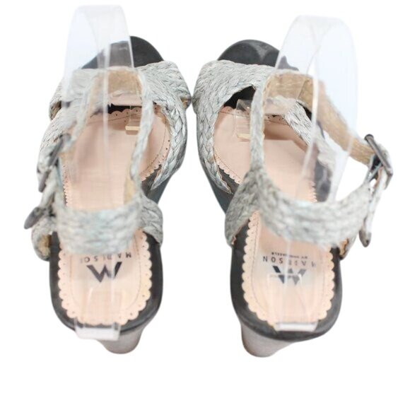 Madison By Shoedazzle Women"s Sz 8 Open Toe Woven Strappy Platform Sandals - Picture 7 of 12